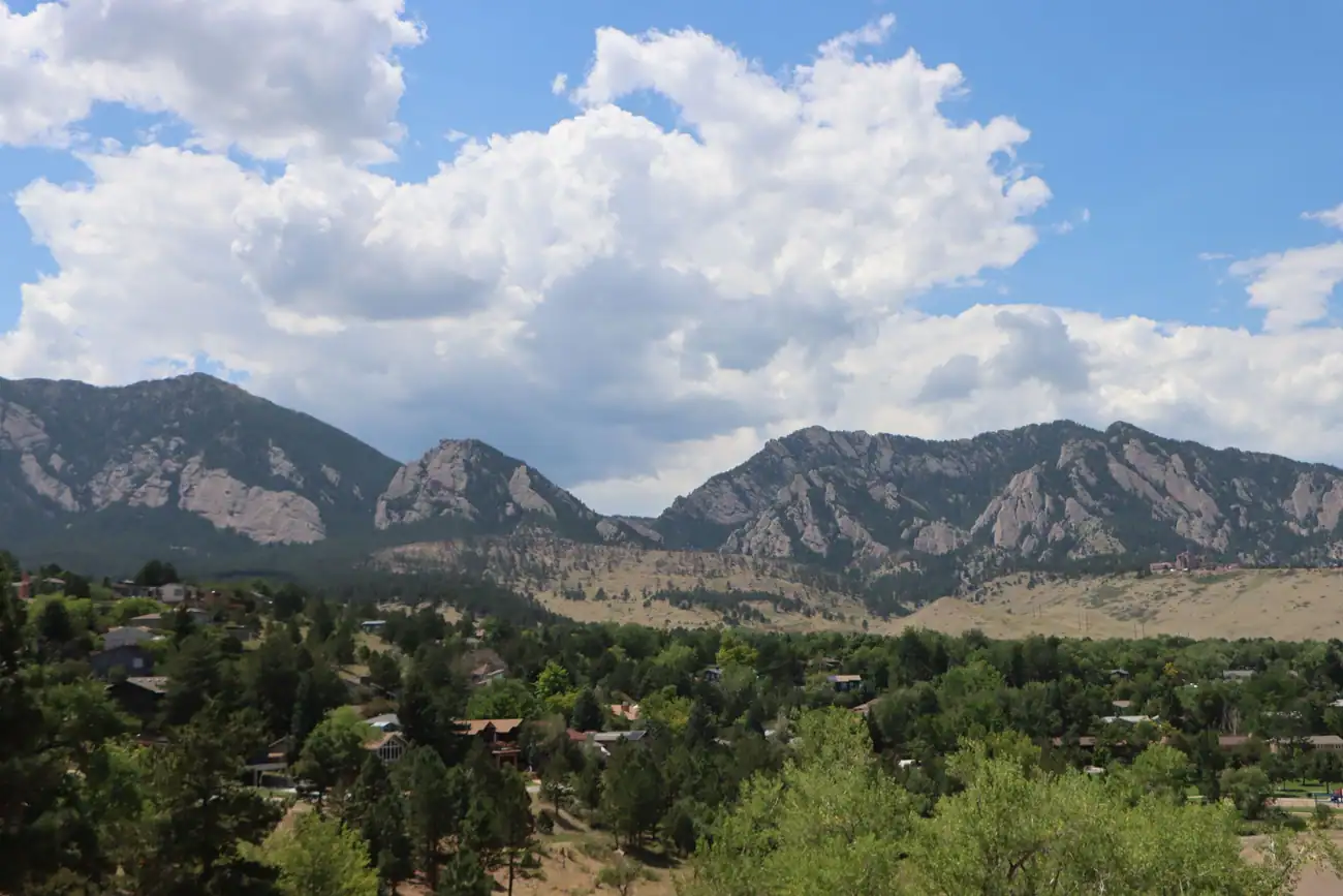 Boulder neighborhoods under the Flatirons